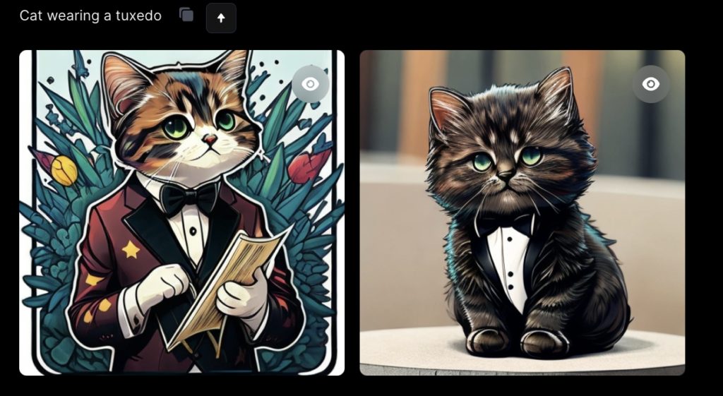 Leonardo AI生成画像|Cat wearing a tuxedo