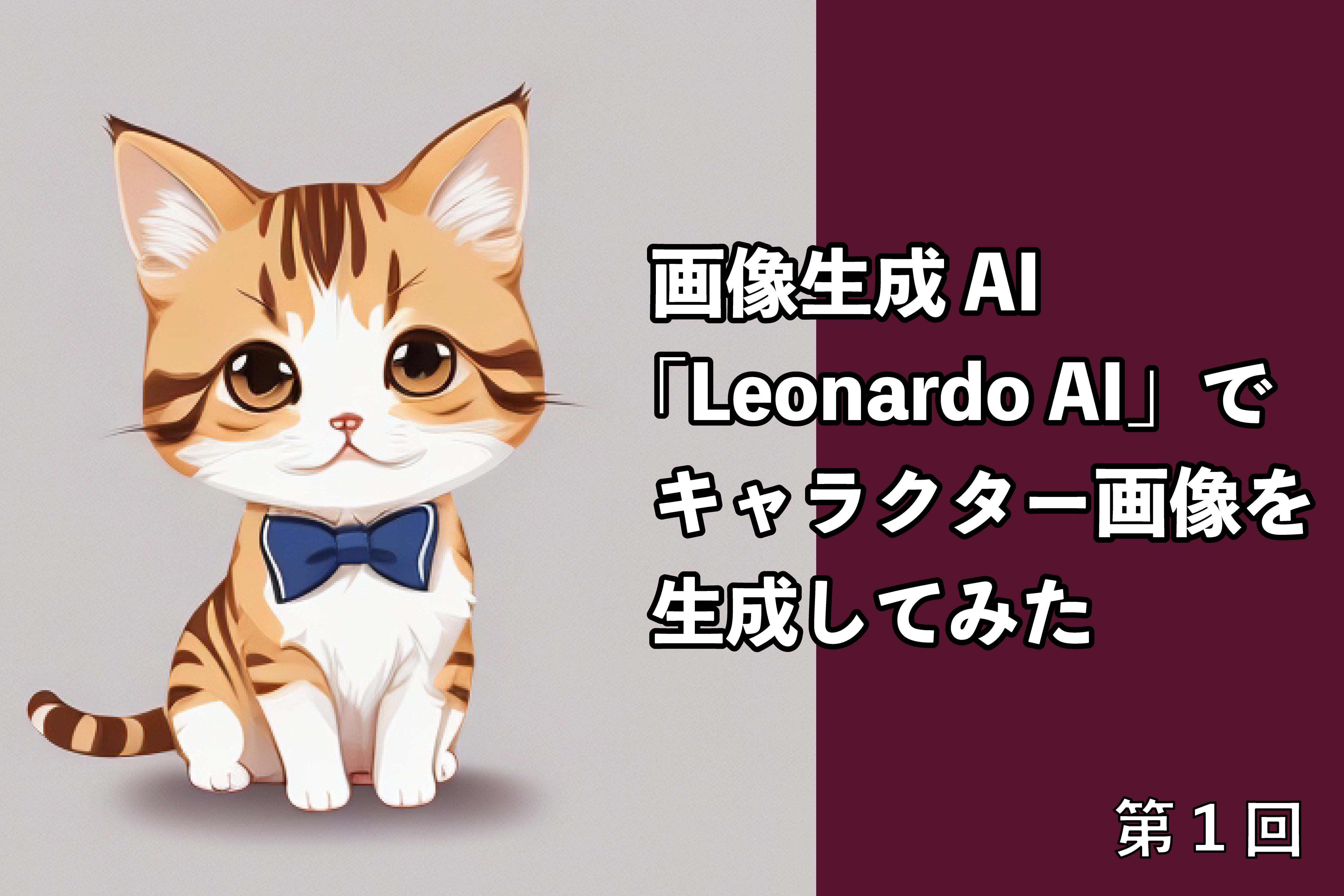 画像生成AI「Leonardo AI」でキャラクター制作（第一回）